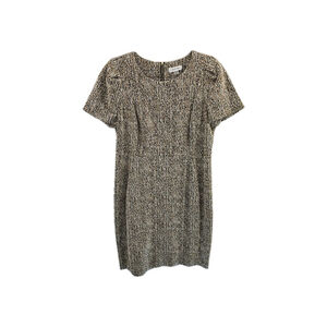 Calvin Klein Black and White Midi Dress